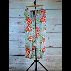 Kahala Tropical Print Pants, Size M